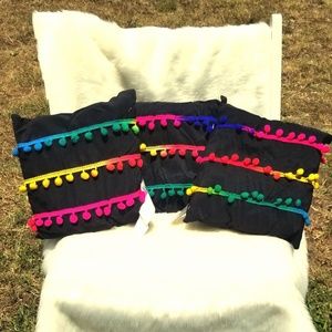 🌈3 Rainbow-Colored 🇲🇽Mexican-Themed Cushions